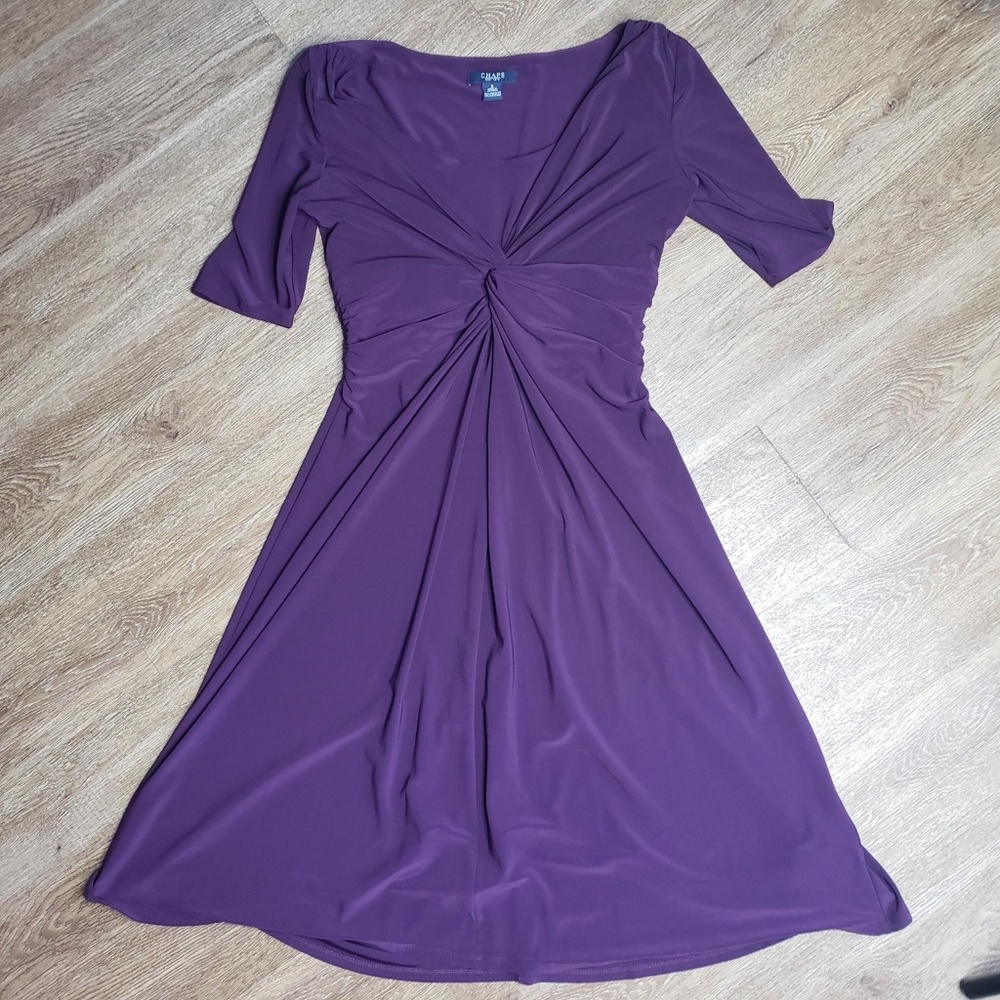 Chaps Purple Dress